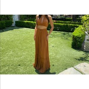 Free People Maxi Skirt and Halter Top Set